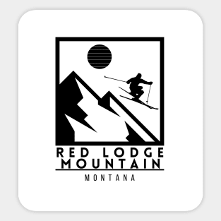 Red Lodge Mountain Montana Ski Sticker